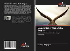 Un'analisi critica della lingua kitap kapağı