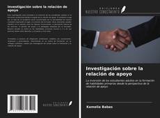 Portada del libro de Investigación sobre la relación de apoyo