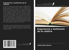 Portada del libro de Experiencia y testimonio de fe católica