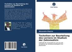 Обложка Techniken zur Beurteilung des Lernens im Studium der Zahnmedizin