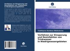 Portada del libro de Verfahren zur Einsparung und Desinfektion von Trinkwasser in Niedrigwassergebieten