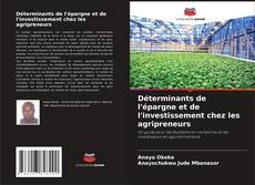 Couverture de Déterminants de l'épargne et de l'investissement chez les agripreneurs