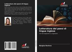 Bookcover of Letteratura dei paesi di lingua inglese