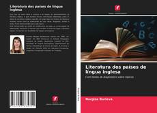 Couverture de Literatura dos países de língua inglesa