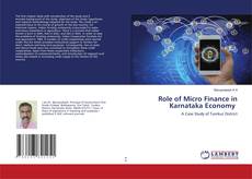 Copertina di Role of Micro Finance in Karnataka Economy