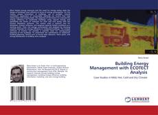 Copertina di Building Energy Management with ECOTECT Analysis