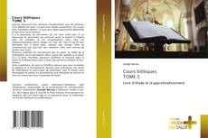 Cours bibliques TOME 5 kitap kapağı