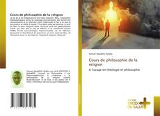 Capa do livro de Cours de philosophie de la religion 