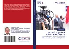 Capa do livro de HALKLA İLİŞKİLER ARAŞTIRMALARI - III 