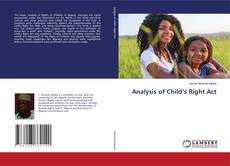 Buchcover von Analysis of Child’s Right Act
