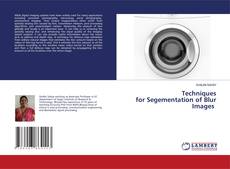 Buchcover von Techniques for Segementation of Blur Images