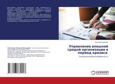 Copertina di Управление внешней средой организации в период кризиса: