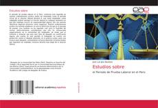Bookcover of Estudios sobre