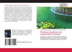 Bookcover of Plantas acuáticas en ambientes lénticos