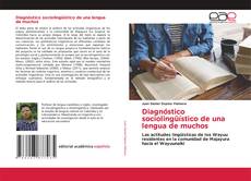 Diagnóstico sociolingüístico de una lengua de muchos kitap kapağı