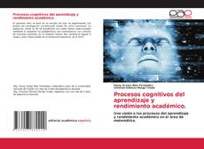Copertina di Procesos cognitivos del aprendizaje y rendimiento académico.
