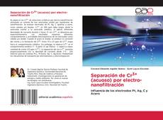 Portada del libro de Separación de Cr3+ (acuoso) por electro-nanofiltración