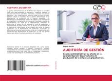 AUDITORÍA DE GESTIÓN kitap kapağı