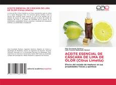 ACEITE ESENCIAL DE CÁSCARA DE LIMA DE OLOR (Citrus Limetta)的封面