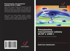 Capa do livro de Emocjonalna rzeczywistość ustawy SC/ST z 1989 r 