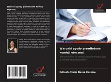 Capa do livro de Warunki zgody przedłożone komisji etycznej 