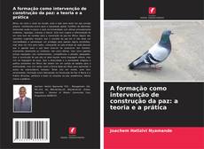 Portada del libro de A formação como intervenção de construção da paz: a teoria e a prática