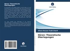 Buchcover von Hören: Theoretische Überlegungen