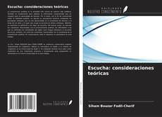 Capa do livro de Escucha: consideraciones teóricas 