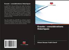 Обложка Écoute : considérations théoriques