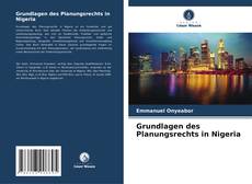 Grundlagen des Planungsrechts in Nigeria kitap kapağı