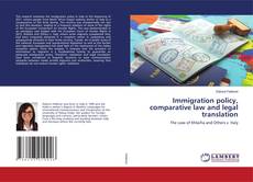Copertina di Immigration policy, comparative law and legal translation