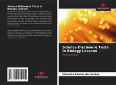 Copertina di Science Disclosure Texts in Biology Lessons