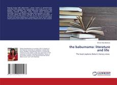 Copertina di the baburnama: literature and life