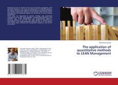Buchcover von The application of quantitative methods to LEAN Management