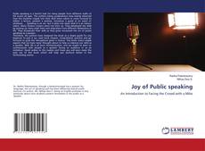 Copertina di Joy of Public speaking