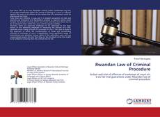 Buchcover von Rwandan Law of Criminal Procedure