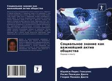 Обложка Социальное знание как важнейший актив общества