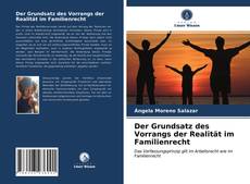 Couverture de Der Grundsatz des Vorrangs der Realität im Familienrecht
