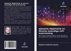 Couverture de ADVAITA MEDITATIE VI: Directe oneindige zelf-waarneming