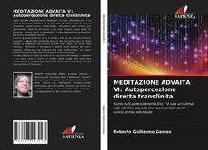 Bookcover of MEDITAZIONE ADVAITA VI: Autopercezione diretta transfinita