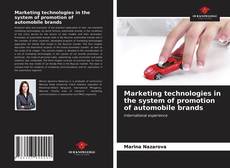 Portada del libro de Marketing technologies in the system of promotion of automobile brands