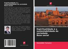 Capa do livro de Espiritualidade é a sustentabilidade da sociedade Base social 