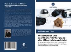 Portada del libro de Historischer und rechtlicher Hintergrund der öffentlichen Aufsicht