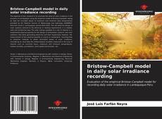 Portada del libro de Bristow-Campbell model in daily solar irradiance recording