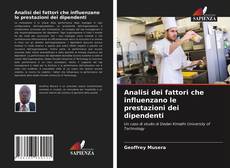 Couverture de Analisi dei fattori che influenzano le prestazioni dei dipendenti