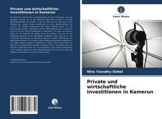 Capa do livro de Private und wirtschaftliche Investitionen in Kamerun 