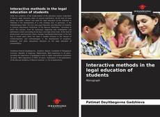 Portada del libro de Interactive methods in the legal education of students