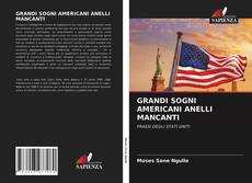 Copertina di GRANDI SOGNI AMERICANI ANELLI MANCANTI