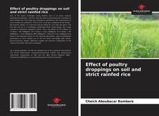 Portada del libro de Effect of poultry droppings on soil and strict rainfed rice