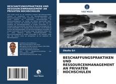 Capa do livro de BESCHAFFUNGSPRAKTIKEN UND RESSOURCENMANAGEMENT AN PRIVATEN HOCHSCHULEN 